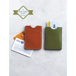 Modèle - Porte-carte d’abonnement en cuir Modèle à télécharger Modèles