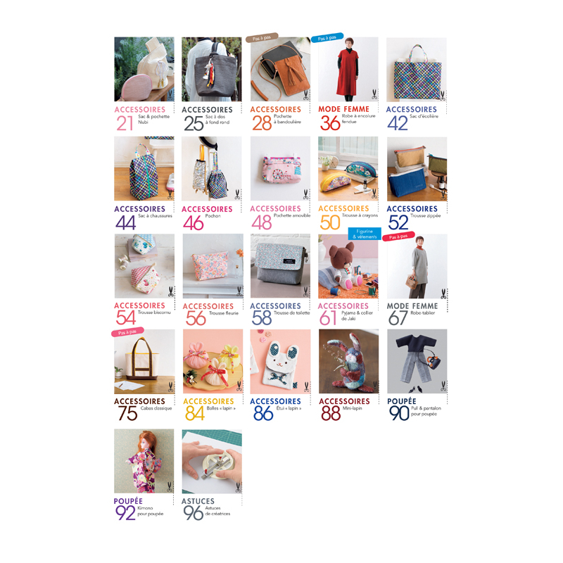 Coudre c'est facile n°77 - 26 jolis accessoires faciles à réaliser Magazine Couture