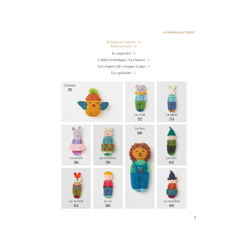 20 doudous au tricot Livre Tricot