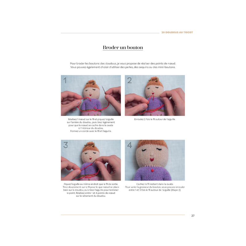 20 doudous au tricot Livre Tricot