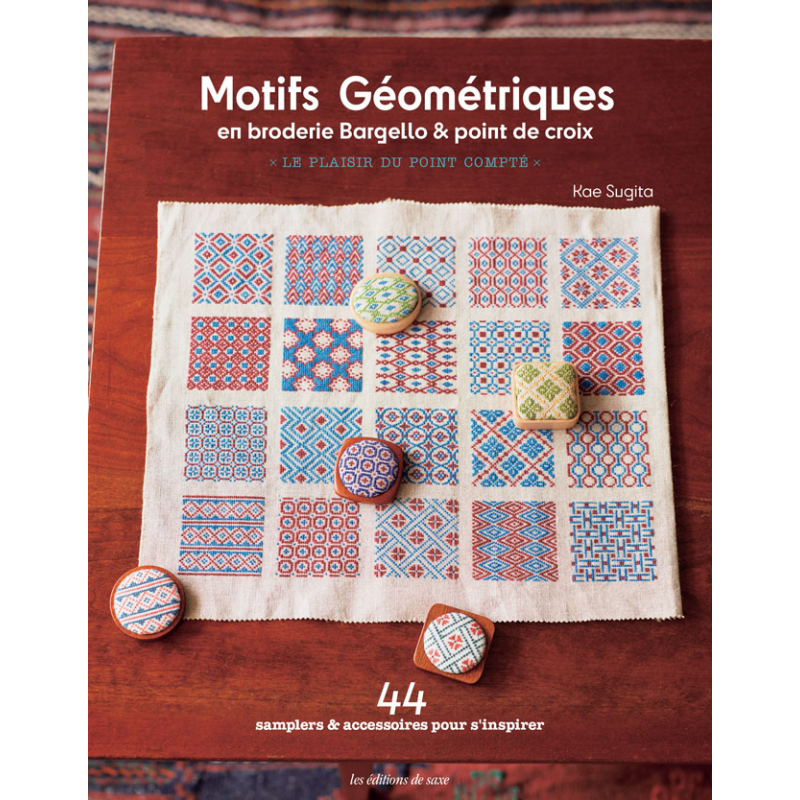 Motifs géométriques en broderie Bargello & point de croix  - 1