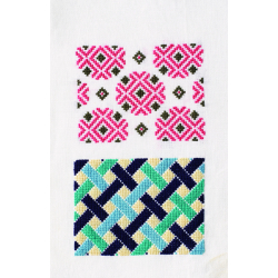 Motifs géométriques en broderie Bargello & point de croix  - 8