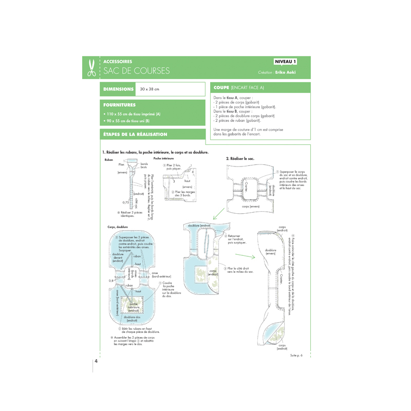 Coudre c'est facile n°78 - Créations printanières en chutes de tissus Magazine Couture