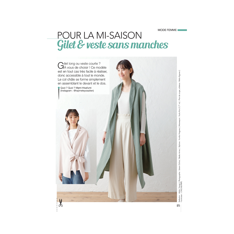 Coudre c'est facile n°78 - Créations printanières en chutes de tissus Magazine Couture
