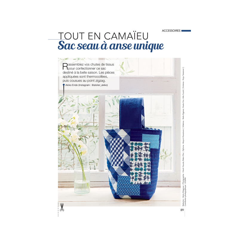 Coudre c'est facile n°78 - Créations printanières en chutes de tissus Magazine Couture