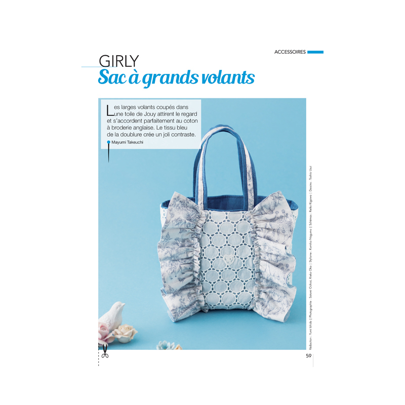 Coudre c'est facile n°78 - Créations printanières en chutes de tissus Magazine Couture