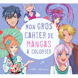 Mon gros cahier de mangas à colorier  - 1