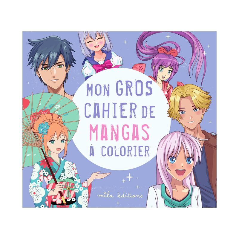 Mon gros cahier de mangas à colorier  - 1