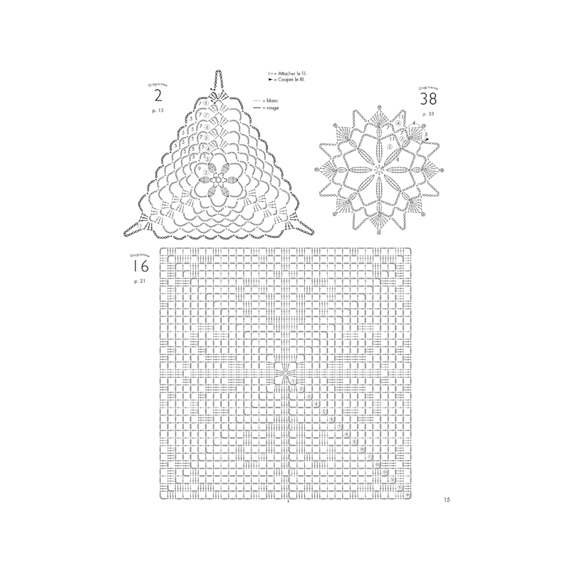 100 motifs & napperons en dentelle au crochet  - 16