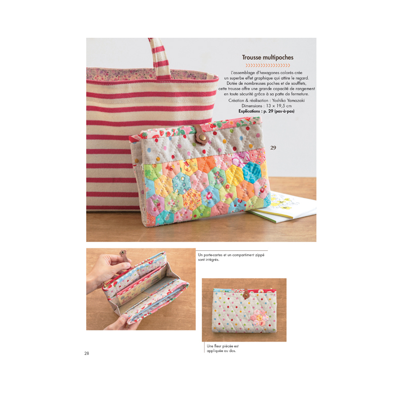 Trousse en tissu patchwork. -  27