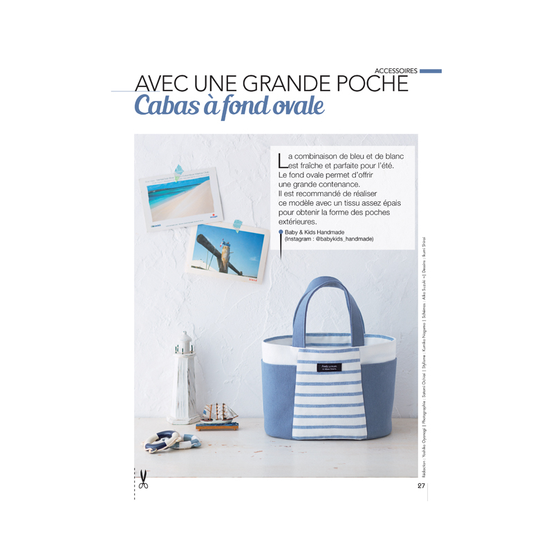 Coudre c'est facile n°79 - Des sacs ovales multifonctions Magazine Couture