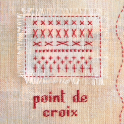 Étude de points en broderie traditionnelle  - 8