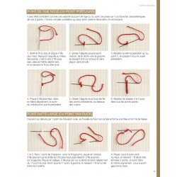 Étude de points en broderie traditionnelle  - 15