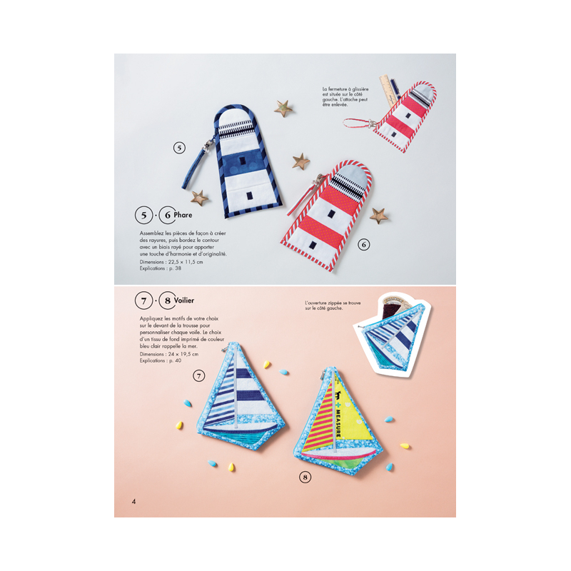 Coudre c'est facile Hors série - Les trousses zippées Magazine Couture