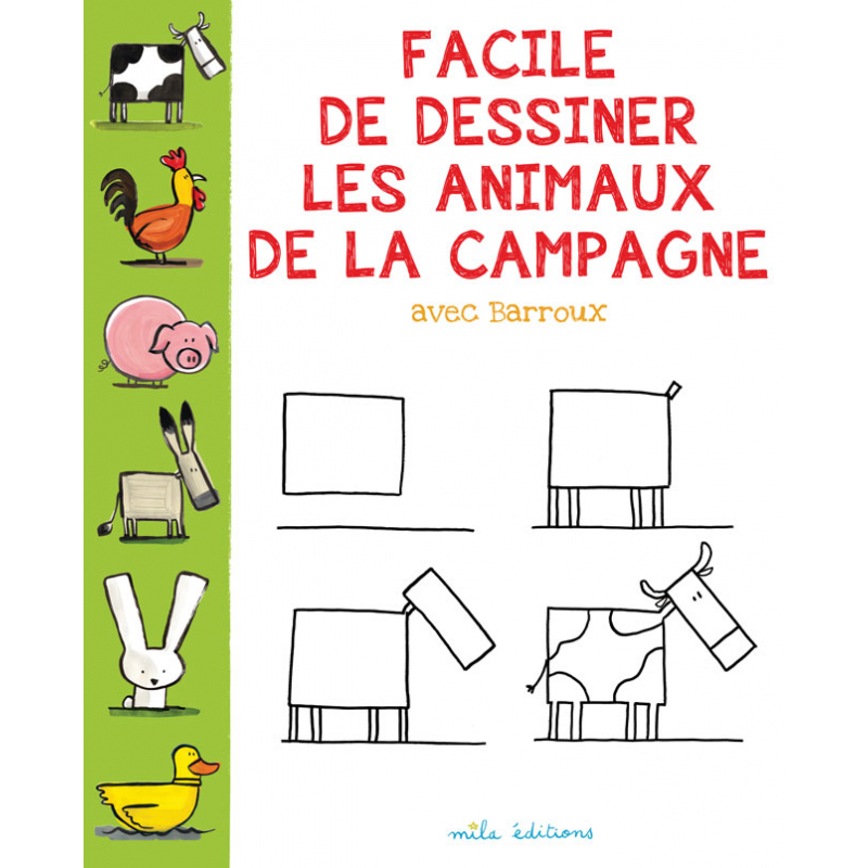 Facile de dessiner les animaux de la campagne  - 1