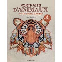 Portraits d'animaux en broderie crewel  - 1