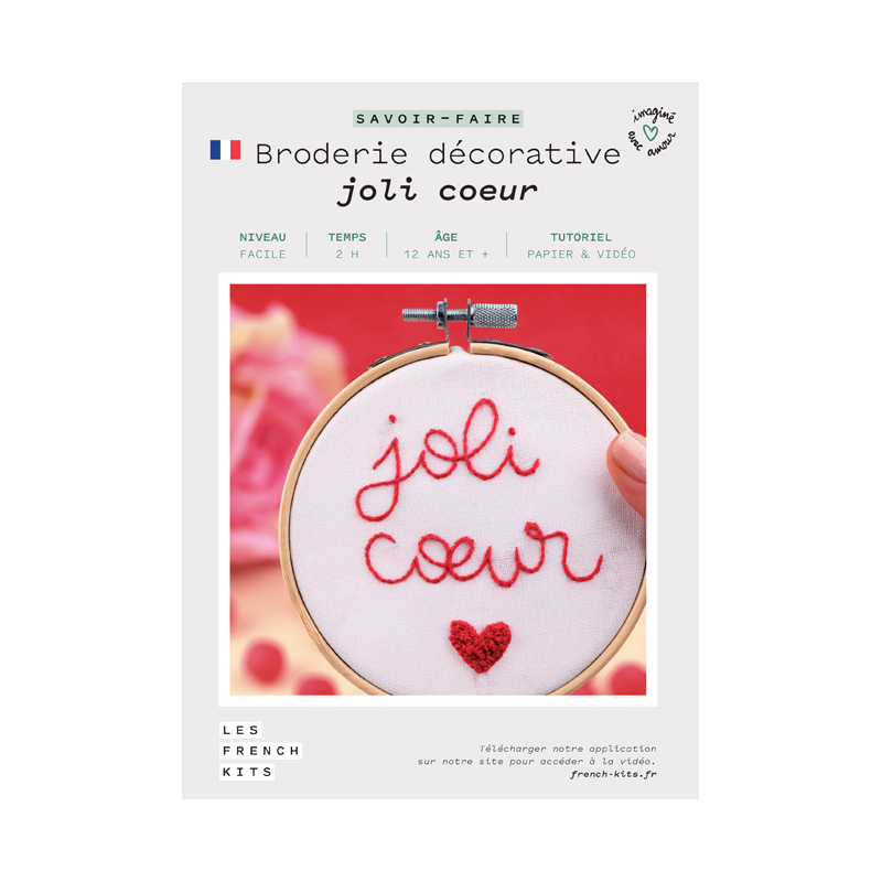 Kit Joli Coeur en broderie  - 1