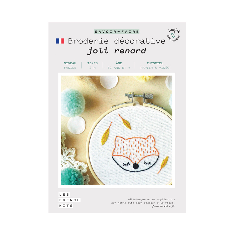 Kit Joli Renard en broderie  - 1