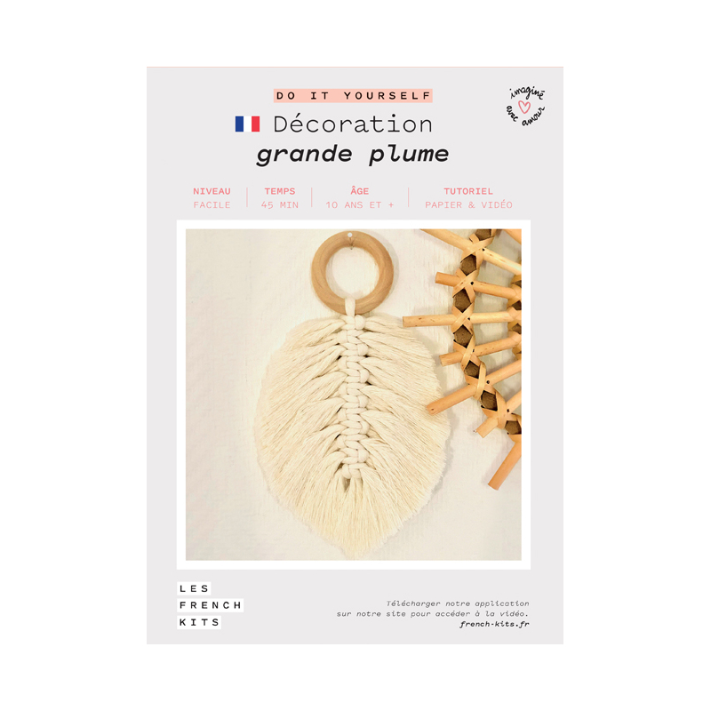 Kit Grande Plume en macramé  - 1
