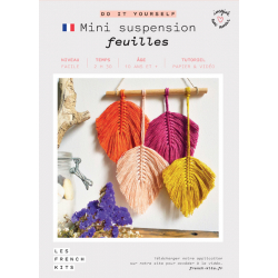 Kit Mini Suspension "4 Plumes" en macramé Kit DIY