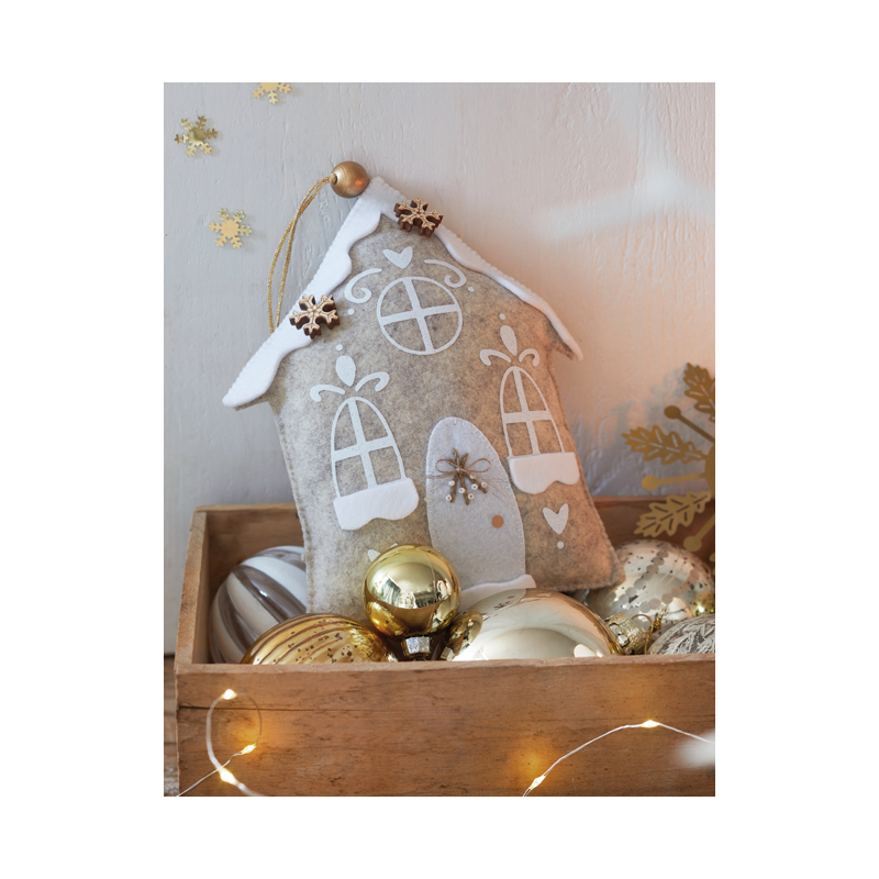 Guirlande de Noël en feutrine - Decoration de noel