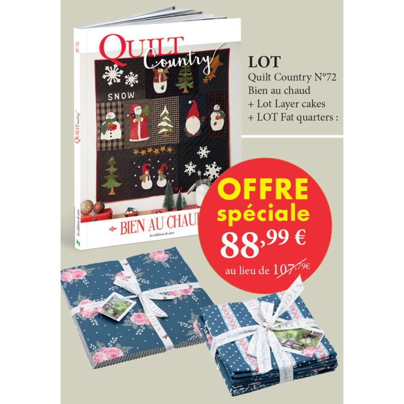 LOTS de tissu HOME + Quilt...
