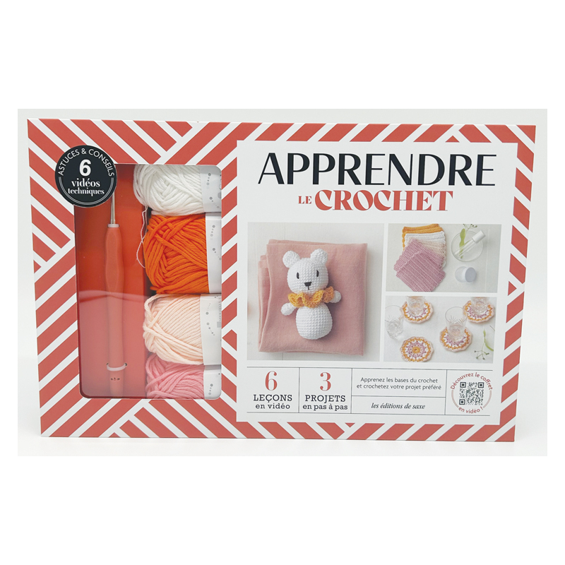 Coffret Apprendre le crochet : kit crochet débutant