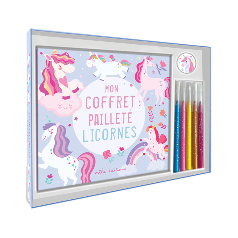 Mon coffret pailleté licornes - MILA