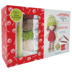 Lulu fête Noël : Coffret Poupée de Lulu au crochet et ses accessoires Kit Crochet Lulu fête Noël : Coffret Poupée de Lulu au crochet et ses accessoires Kit Crochet