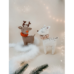 Modèle - Cerf de Noël au crochet Modèle à télécharger Modèles
