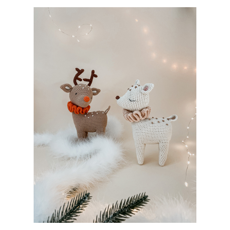 Cerf de Noël au crochet