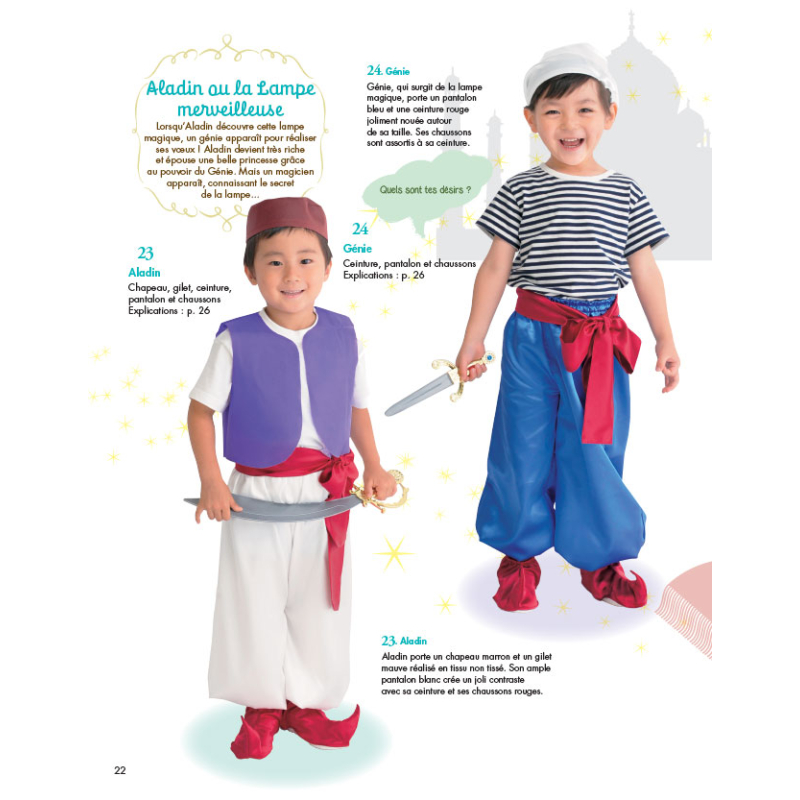 60 déguisements pour enfants à coudre : livre couture enfant