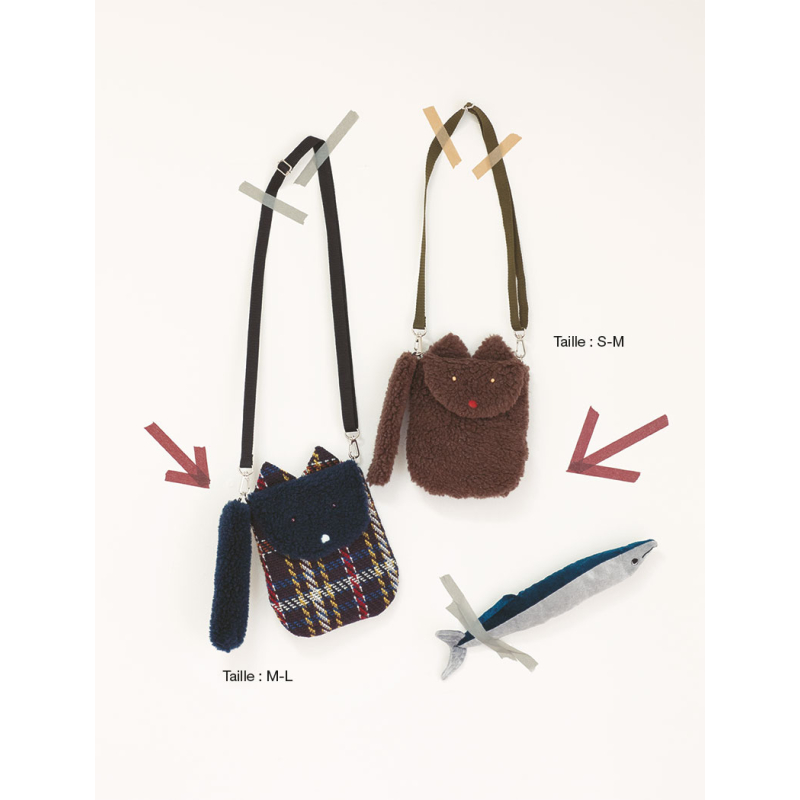 Modèle - Pochette « chat » en couture Modèle à télécharger Modèles