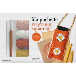 Coffret Ma pochette en granny square Kit Crochet Coffret Ma pochette en granny square Kit Crochet