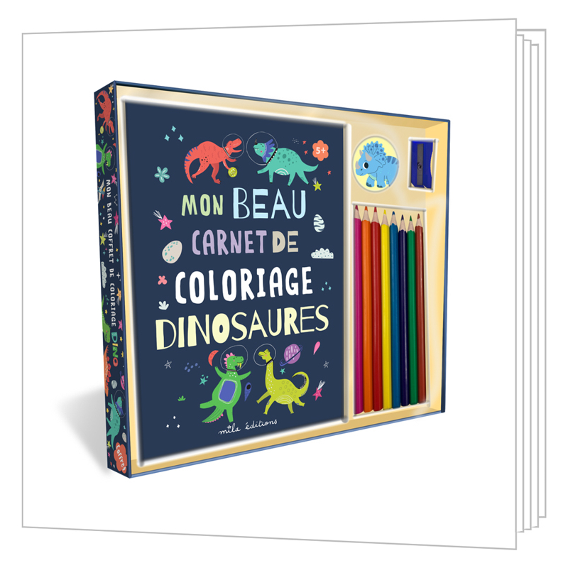 Mon beau coffret de coloriage - Dinosaures