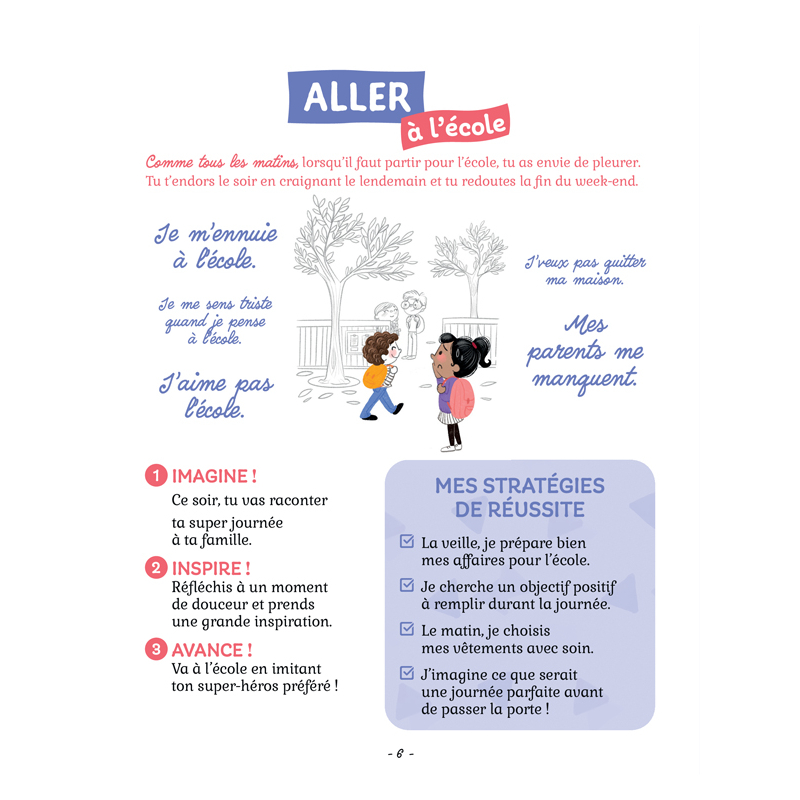 Mon petit guide de bien-être à l'école Livre Jeunesse