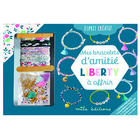 Coffret Mes bracelets d'amitié Liberty à offrir - Coffret DIY Jeunesse