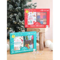 Lot de 2 coffrets créatifs KIDS – Perles à repasser et bracelets brésiliens Lot COFFRETS