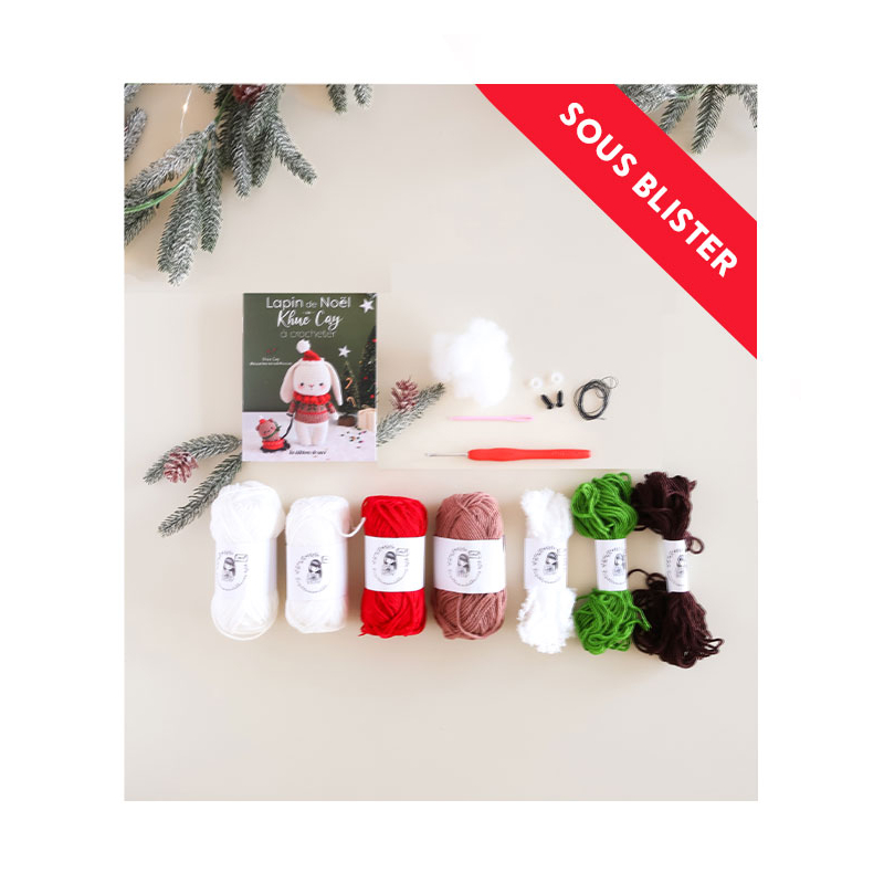Kit Crochet Débutant Pour Noël - Avec Fil, Crochet, Aiguille Et Instructions Pour Réaliser Petits Sujets