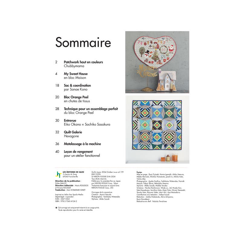 95 jolis projets - Quilts Japan N°38 Magazine Patchwork