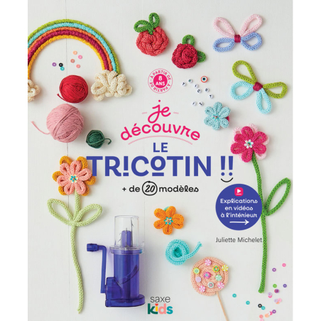 Je découvre le tricotin - Livre DIY jeunesse