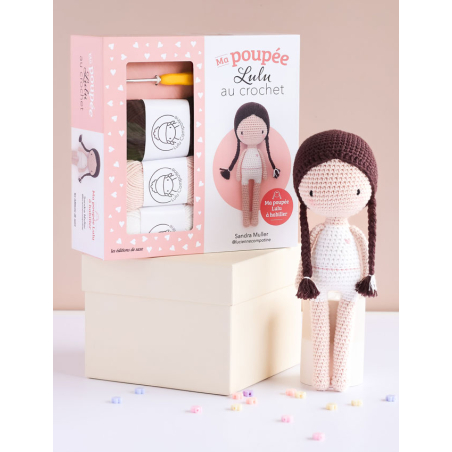 Coffret Ma poupée LULU au crochet - Kit edisaxe