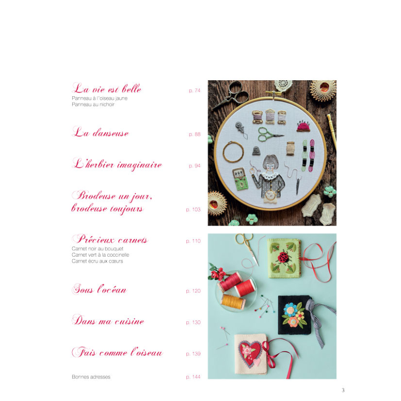 L'appliqué rebrodé - Les Broderies de Marie Livre Broderie