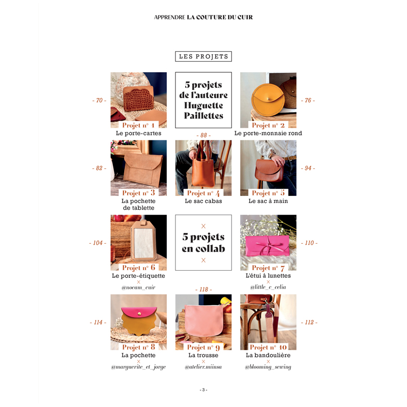 Apprendre la couture du cuir en 10 leçons Couture