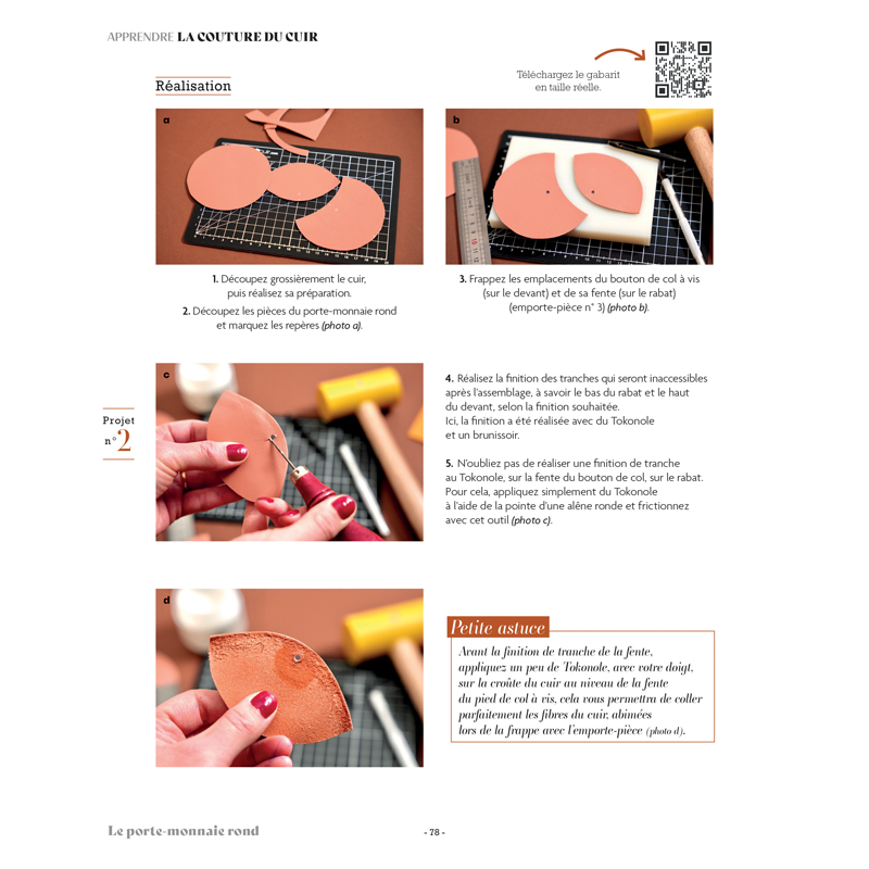 Apprendre la couture du cuir en 10 leçons Couture