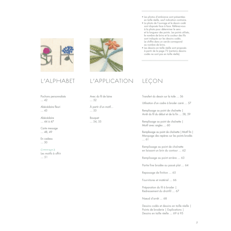 Fleurs & douceurs en broderie traditionnelle Livre Broderie