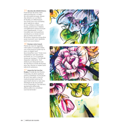 Drôles de fleurs en mixed media Livre Beaux-arts