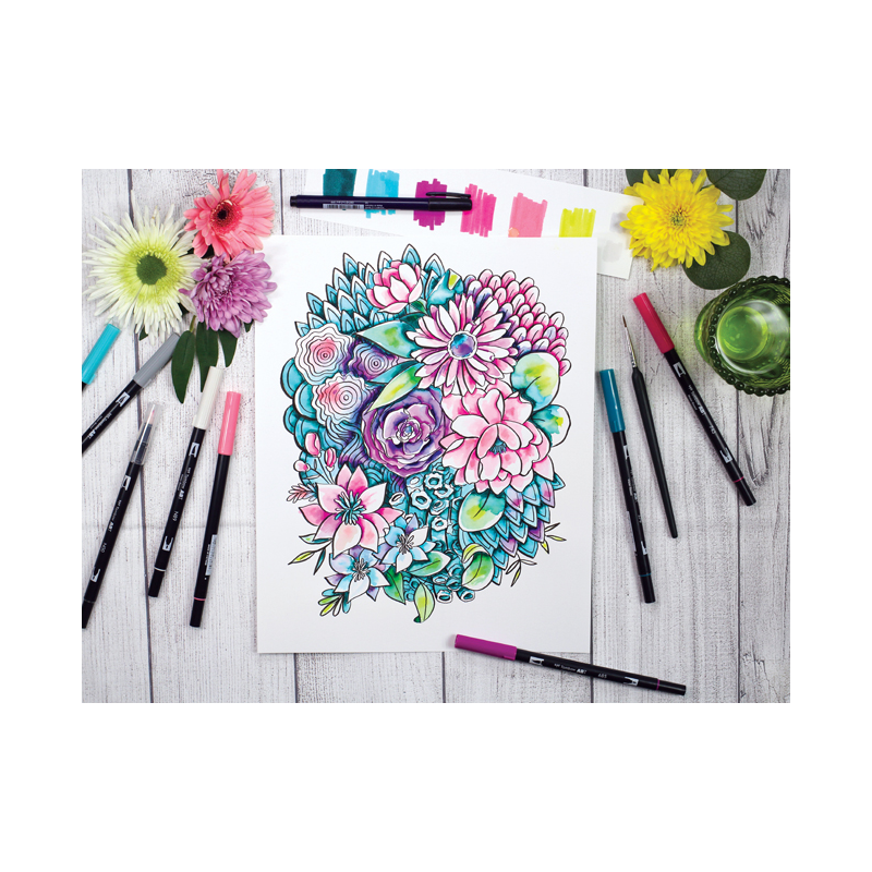 Drôles de fleurs en mixed media Livre Beaux-arts