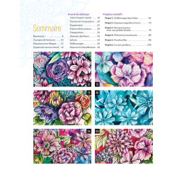 Drôles de fleurs en mixed media Livre Beaux-arts