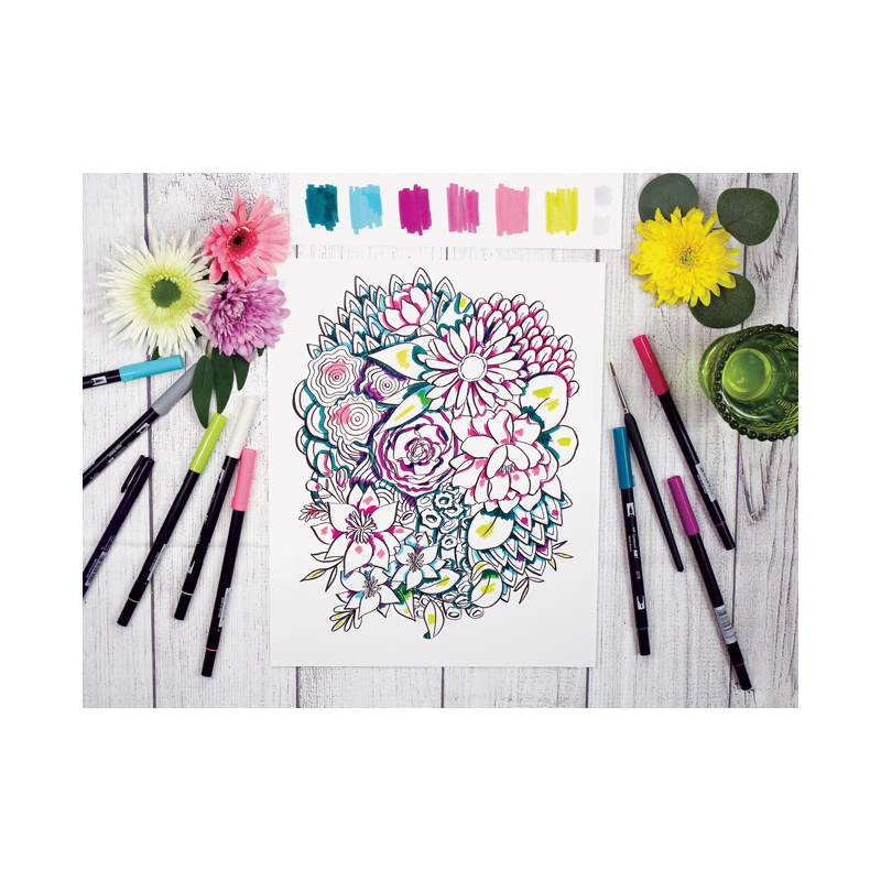 Drôles de fleurs en mixed media Livre Beaux-arts
